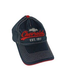 Chevrolet Ball Cap Men Chevy Trucker Hat Black Red Adjustable Classic Retro Logo